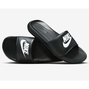 Nike Benassi JDI Slides Sandals Black/White Womens Size 8 CN9675-002